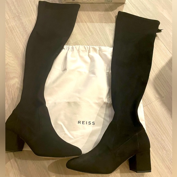 Reiss - Suede over the knee boots - Picture 1 of 6